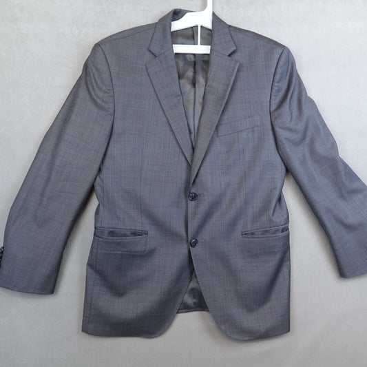 Peter Millar Blazer Wool 40S Made In Canada Gray Jacket Dual Vent