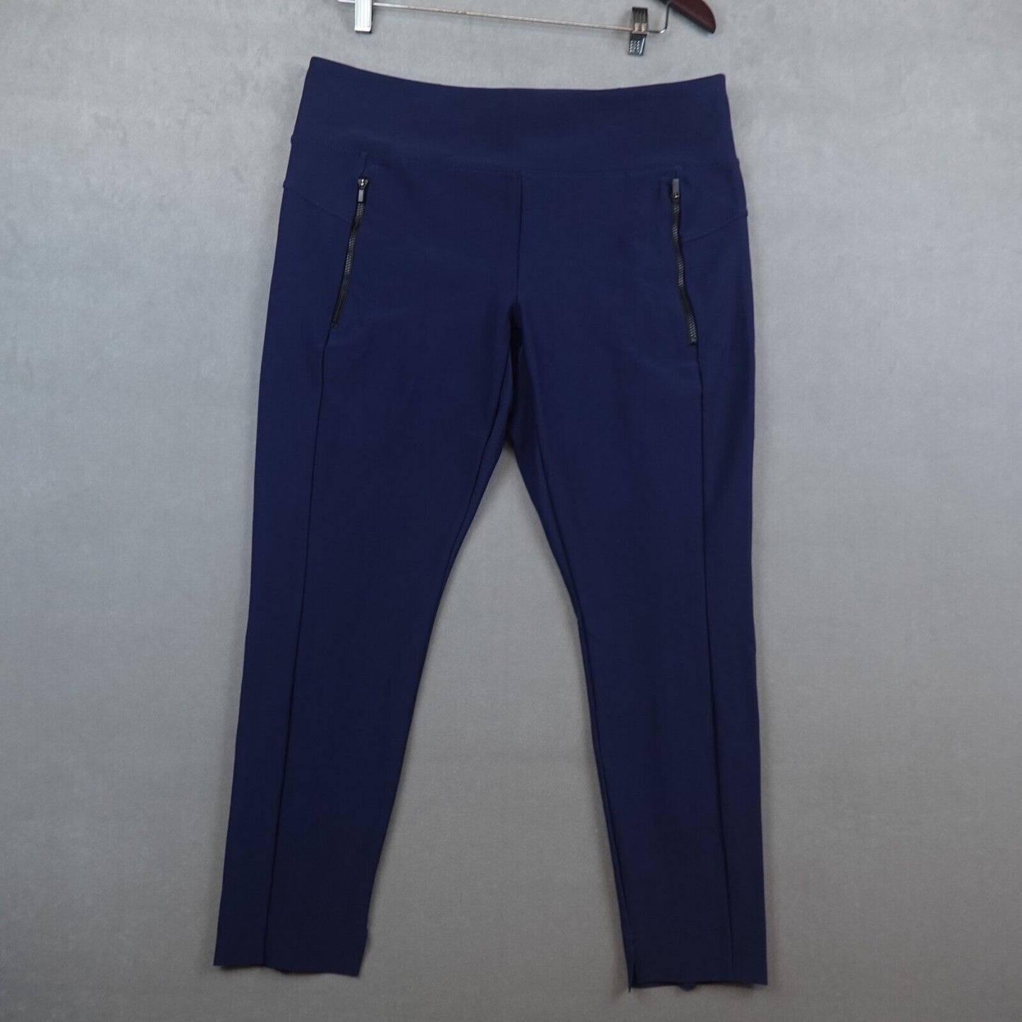 Athleta Stellar Trouser Pants High Rise Ankle Stretch Blue Size Large Petite