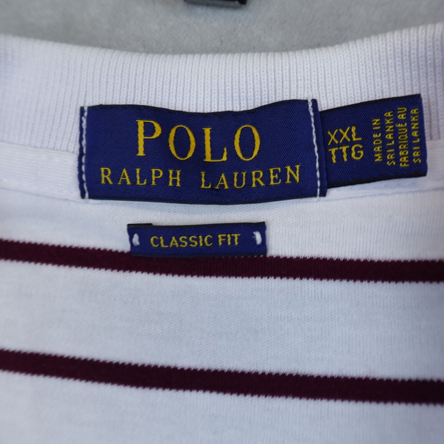 Polo Ralph Lauren Polo Shirt Mens XXL Striped Classic Fit Golf Preppy Pony