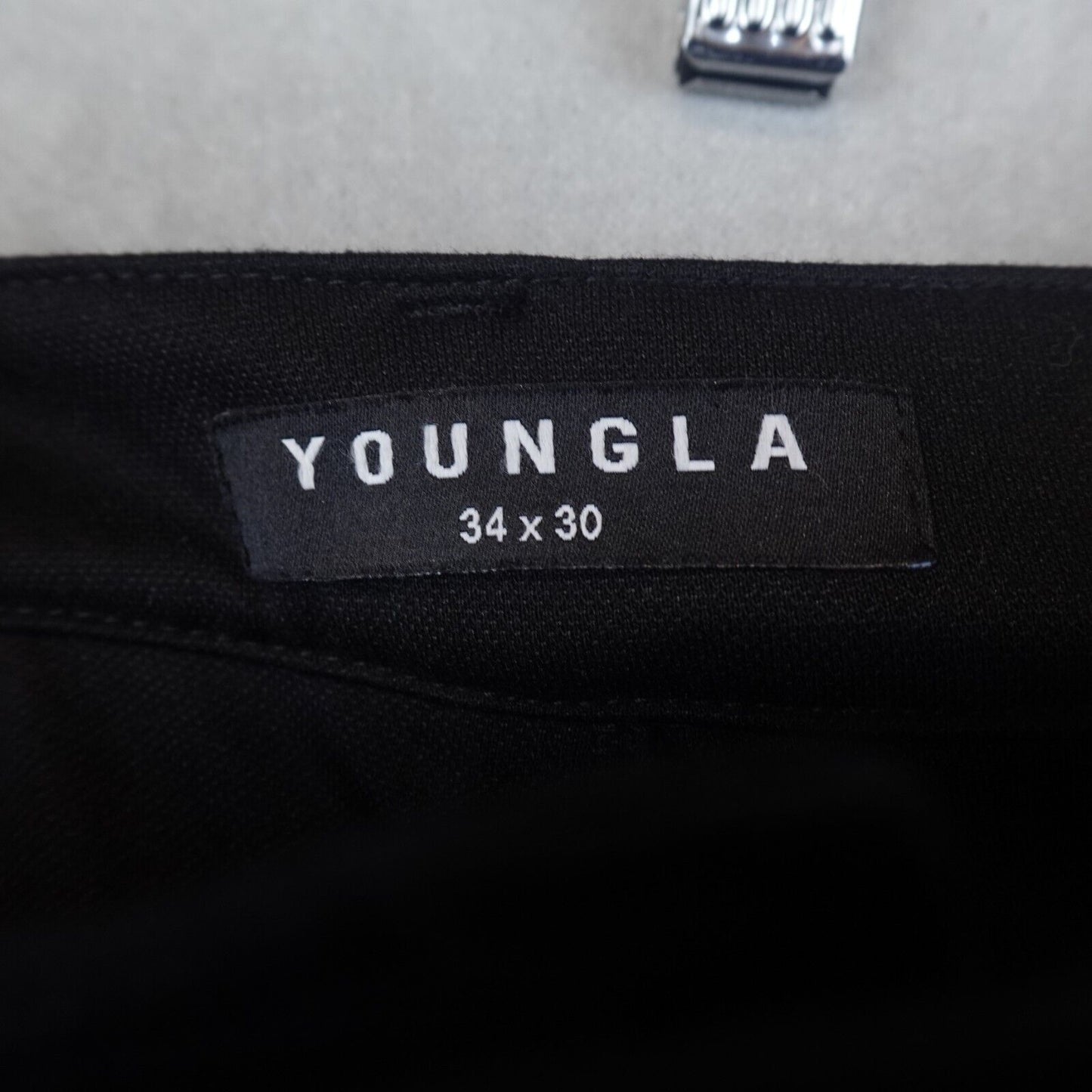 YOUNGLA Dapper Pants Mens 34x30 Tapered Stretch Preppy Hipster Jogger Sweatpant