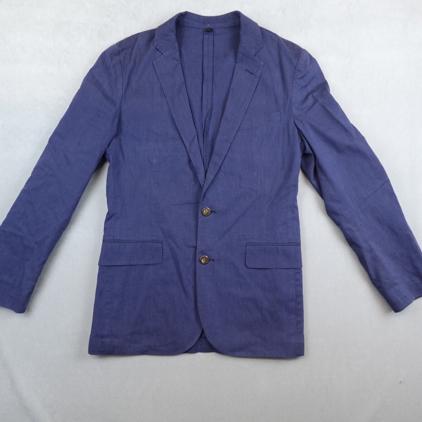 J CREW LUDLOW Blazer Mens Somelos Stretch Unstructured Blue Size 36R Sports Coat