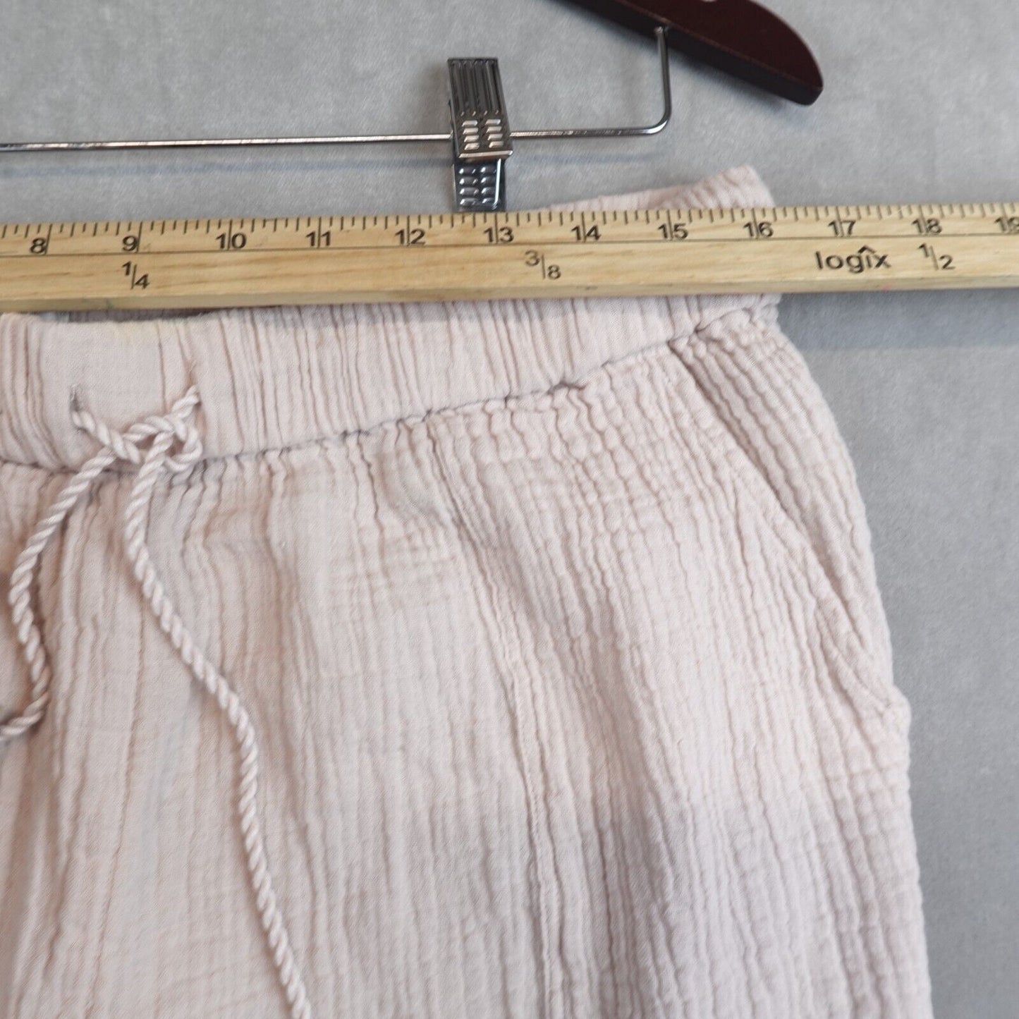 Madewell Pants Caracas Cover-Up Womens Beach Size Large Pink Gauzy Vacation New*