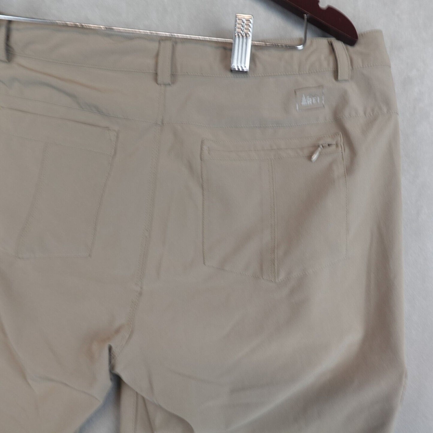 REI Co-op Pants Hiking Trail Womens Size 14 Cargo Beige Outdoors