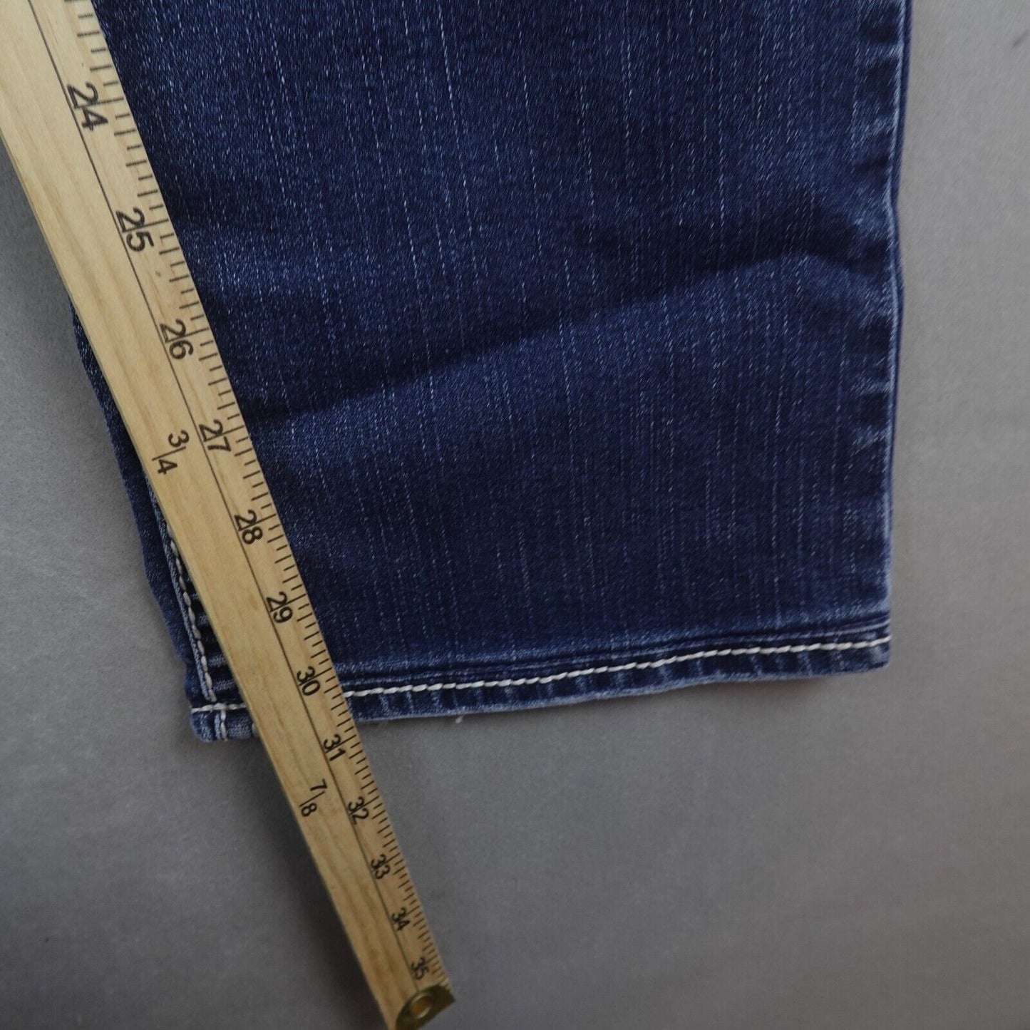 Silver Jeans Natsuki Womens 28x32 Blue Denim Bootcut Designer Pockets