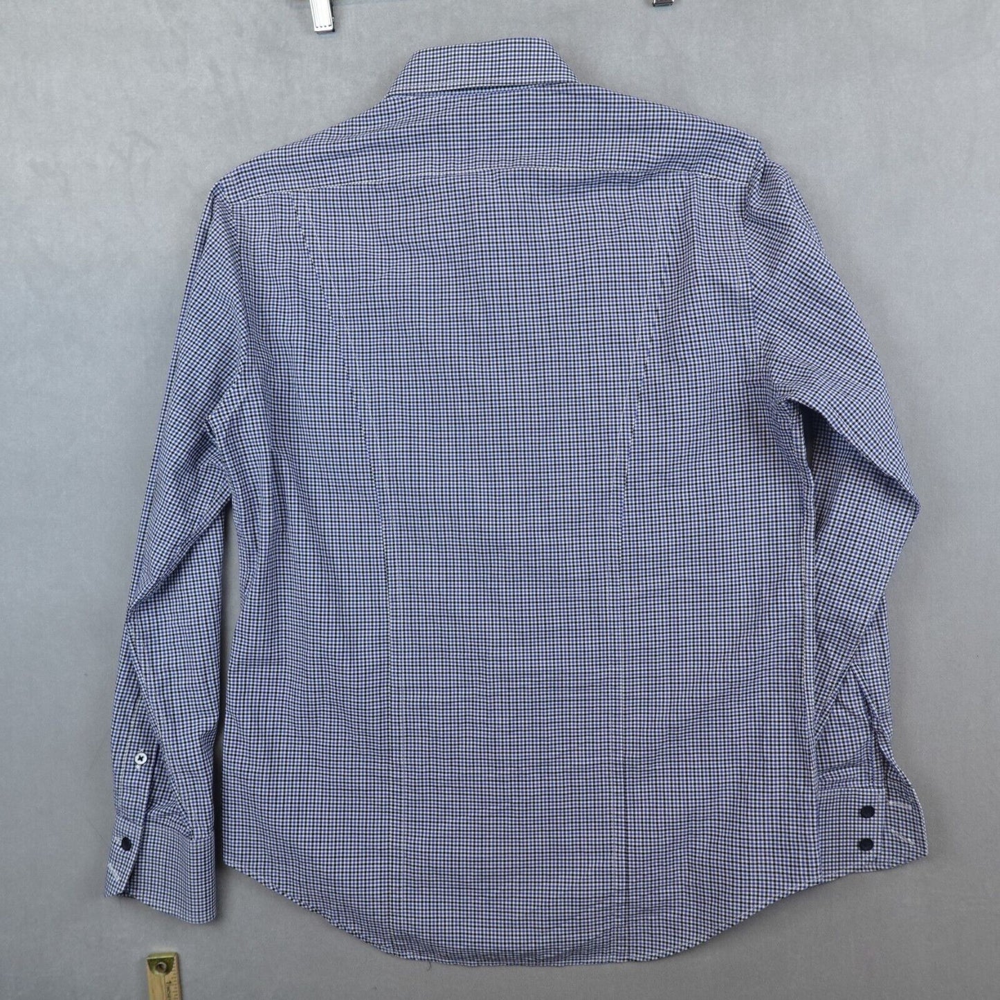 RAG & BONE Shirt Mens 15.5 Long Sleeve Slim Plaid Button Up