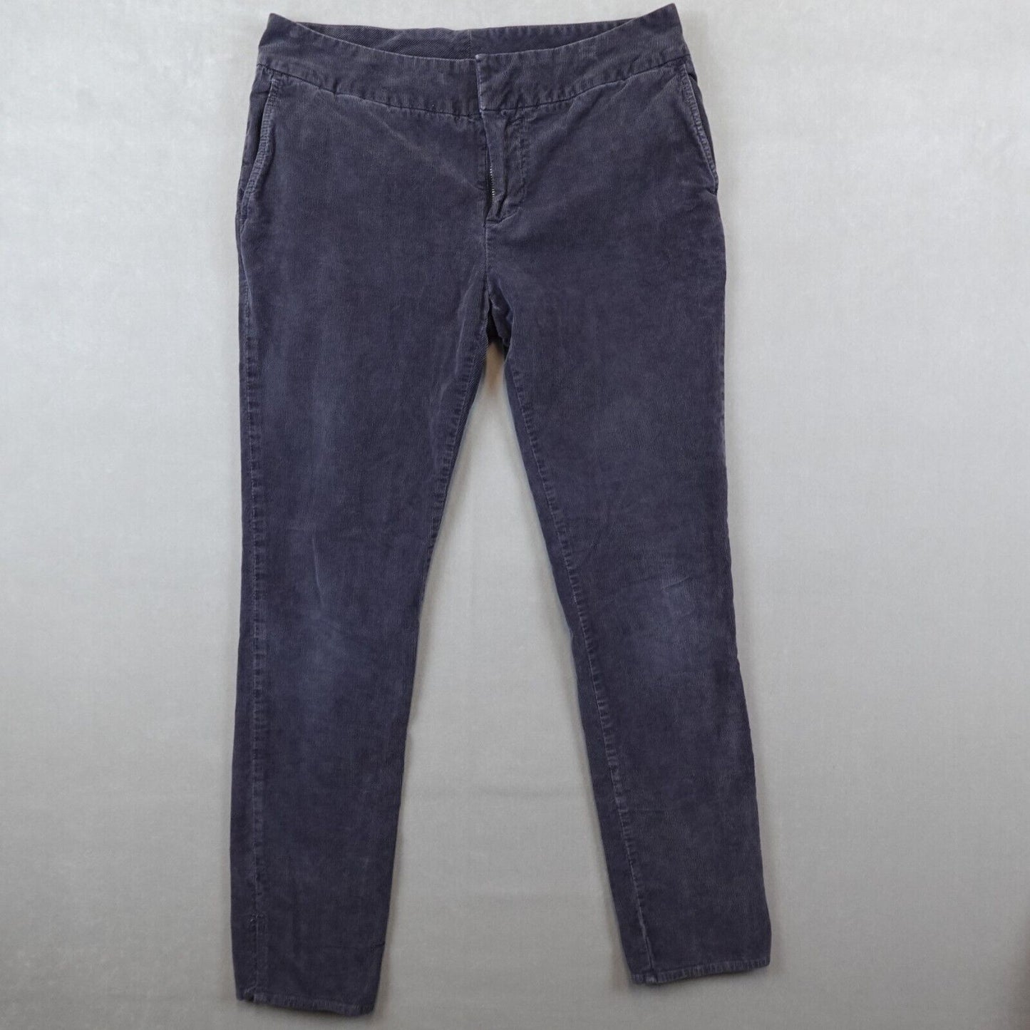 Standard James Perse Pants Womens Size 29 Corduroy Ankle Split Hem Blue Gray