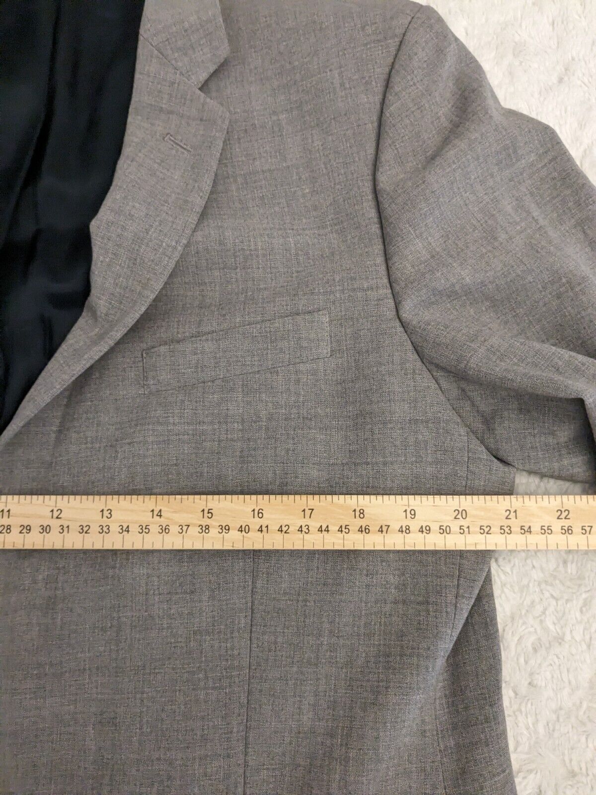 J Crew Thompson Blazer Mens 42 L Gray Wool Jacket Lined Double Vented