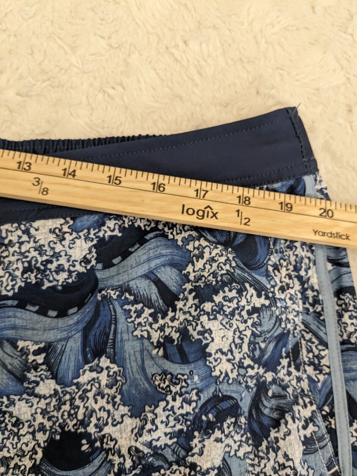 NWT johnnie O Swim Shorts Mens XXL Miyako Surf Indigo Blue Drawstring Lined $89