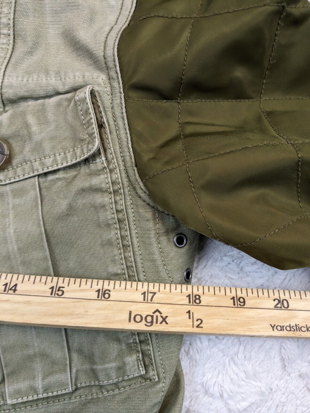 J Crew Utility Jacket Womens Small Khaki Green Full Zip Military Field Canvas