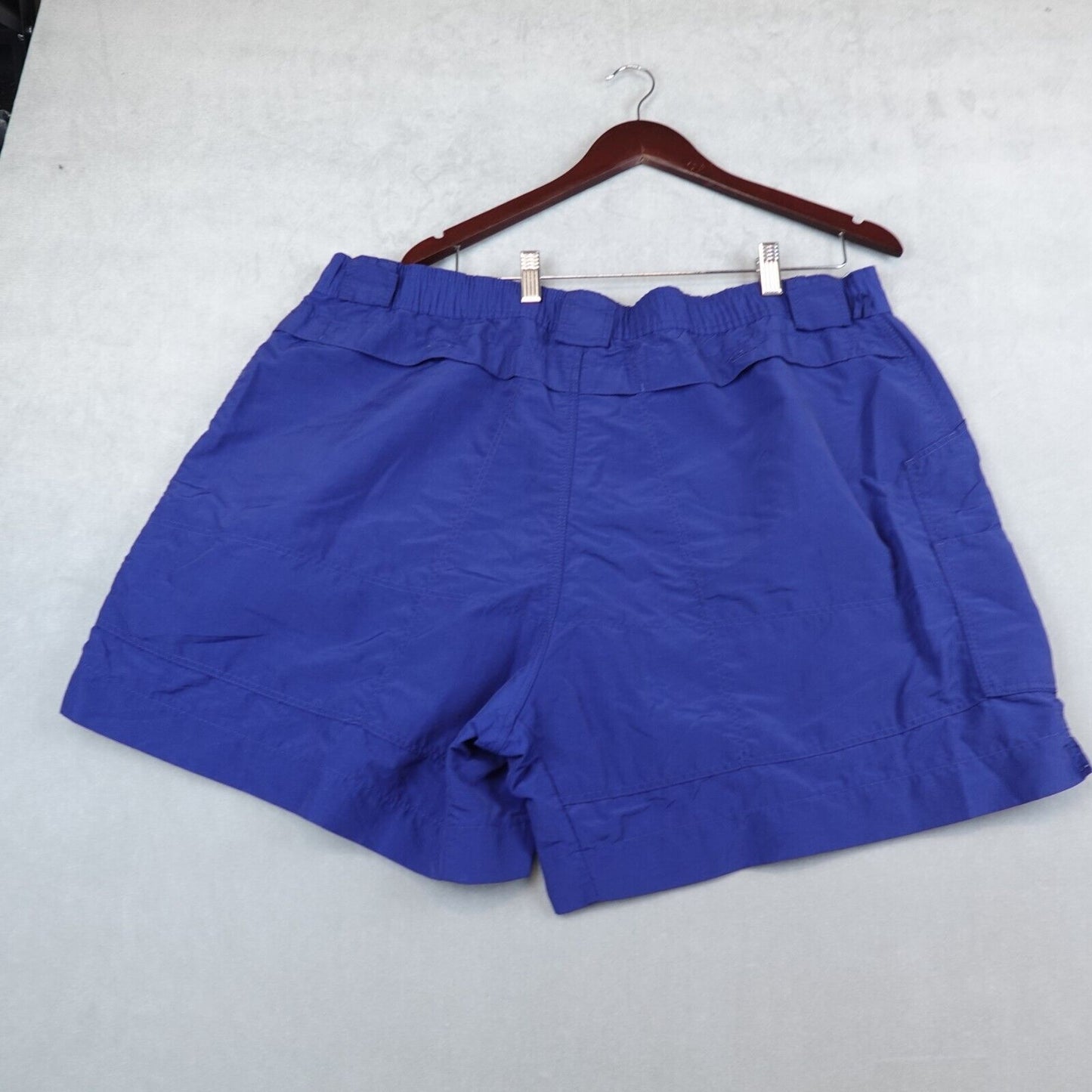 AFTCO Original Fishing Shorts Mens 42 Cargo Blue Swimming Pockets Elastic Waist